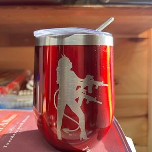 Funny She Devil Mug, Dual-wielding AR-15 grunt style